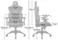 Кресло геймерское, дышащая экокожа, стальной каркас Cougar Armor EVO Фото № 5