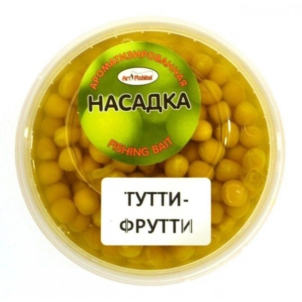 Горох насадочный, Art Fishing, банка, 250мл, вкус Тутти-Фрутти