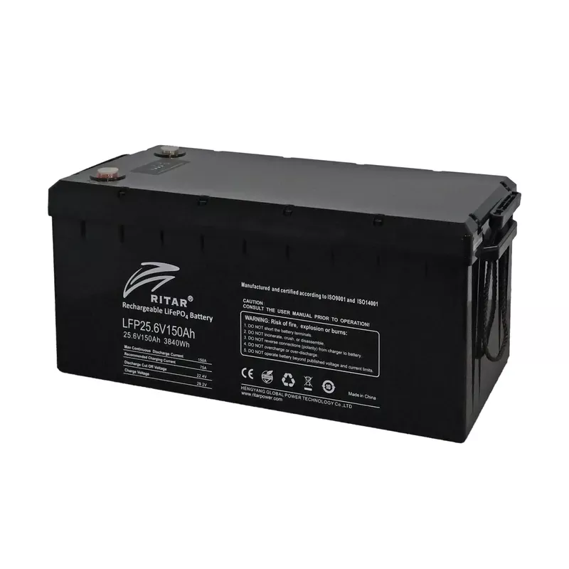  Акумуляторна батарея літієва 24 В 150 Aч, LiFePo4 Ritar LFP25.6V150Ah G2