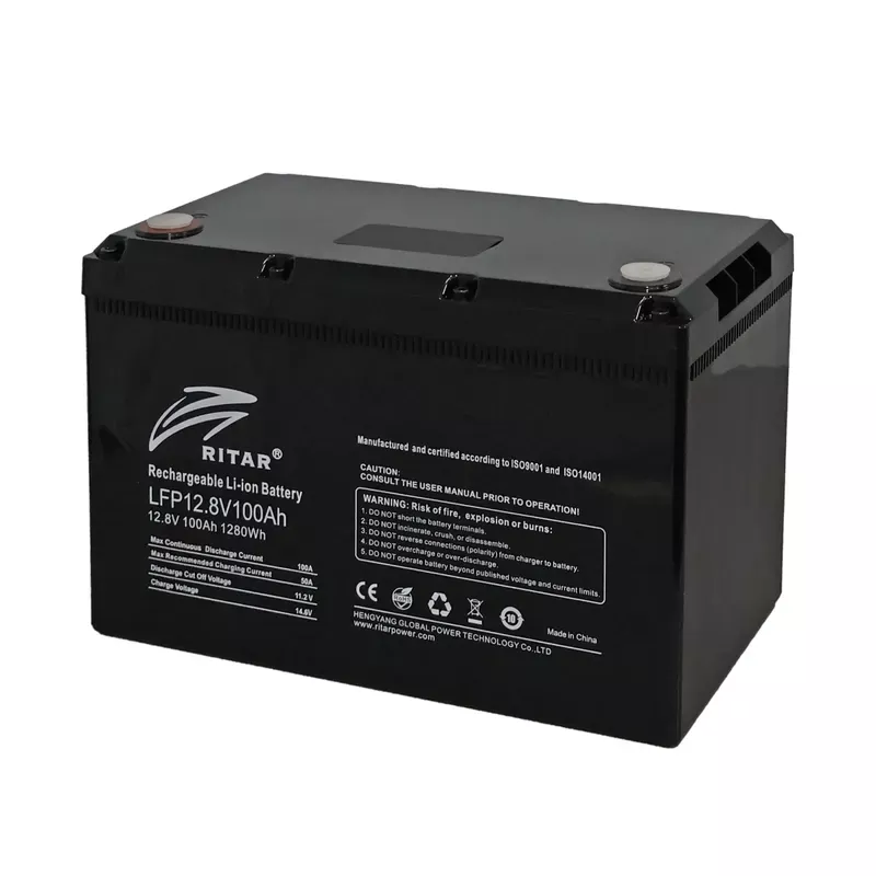  Акумуляторна літієва батарея 12 В 100 Aч, LiFePo4 Ritar LFP12.8V100Ah G1