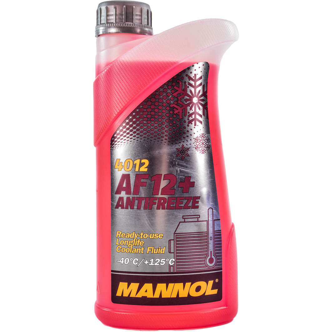  Готовий антифриз Mannol AF12+ Antifreeze (-40°C) 1л червоний