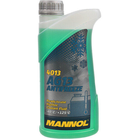  Готовий антифриз Mannol AG13 Antifreeze (-40°C) 1л зелений