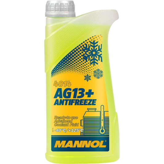  Готовий антифриз Mannol AG13+ Antifreeze (-40°C) 1л жовтий