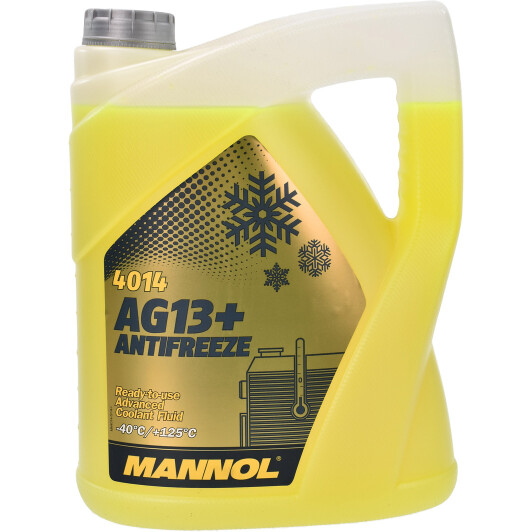  Готовий антифриз Mannol AG13+ Antifreeze (-40°C) 5л жовтий