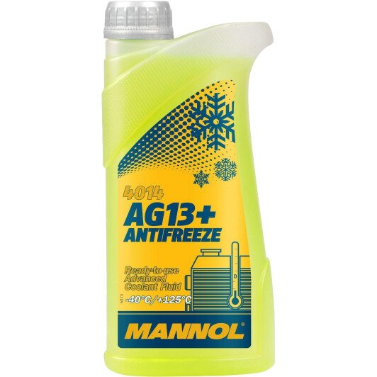Готовий антифриз Mannol AG13+ Antifreeze (-40°C) 1л жовтий