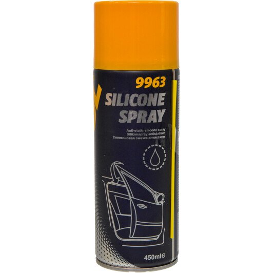 Силиконовая водоотталкивающая смазка Mannol 9963 Silicone Spray Antistatisch 0,45