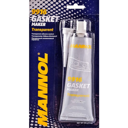  Прозрачный силиконовый герметик Mannol 9916 Silicone-Gasket transp. 85 гр
