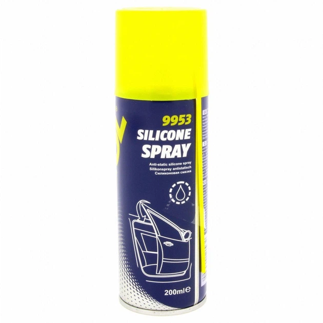 Силіконове водовідштовхуюче мастило Mannol 9953 Silicone Spray Antistatisch 0,2л