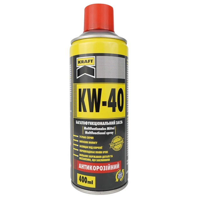 Смазка многофункциональная KRAFT KF002 KW-40 аэрозоль 400ml