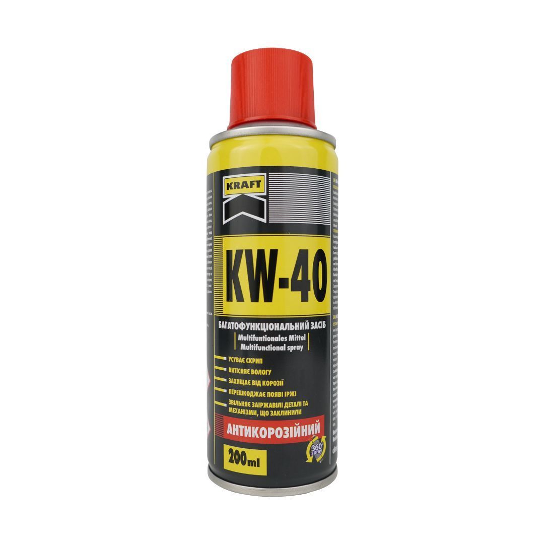 Смазка многофункциональная KRAFT KF001 KW-40 аэрозоль 200ml