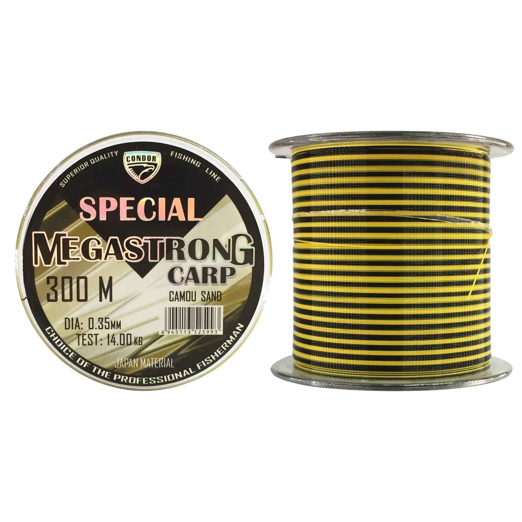 Леска Condor Fishing Megastrong Carp Camou Sand 300м 0.40мм 15.7кг, MCCS_300_40