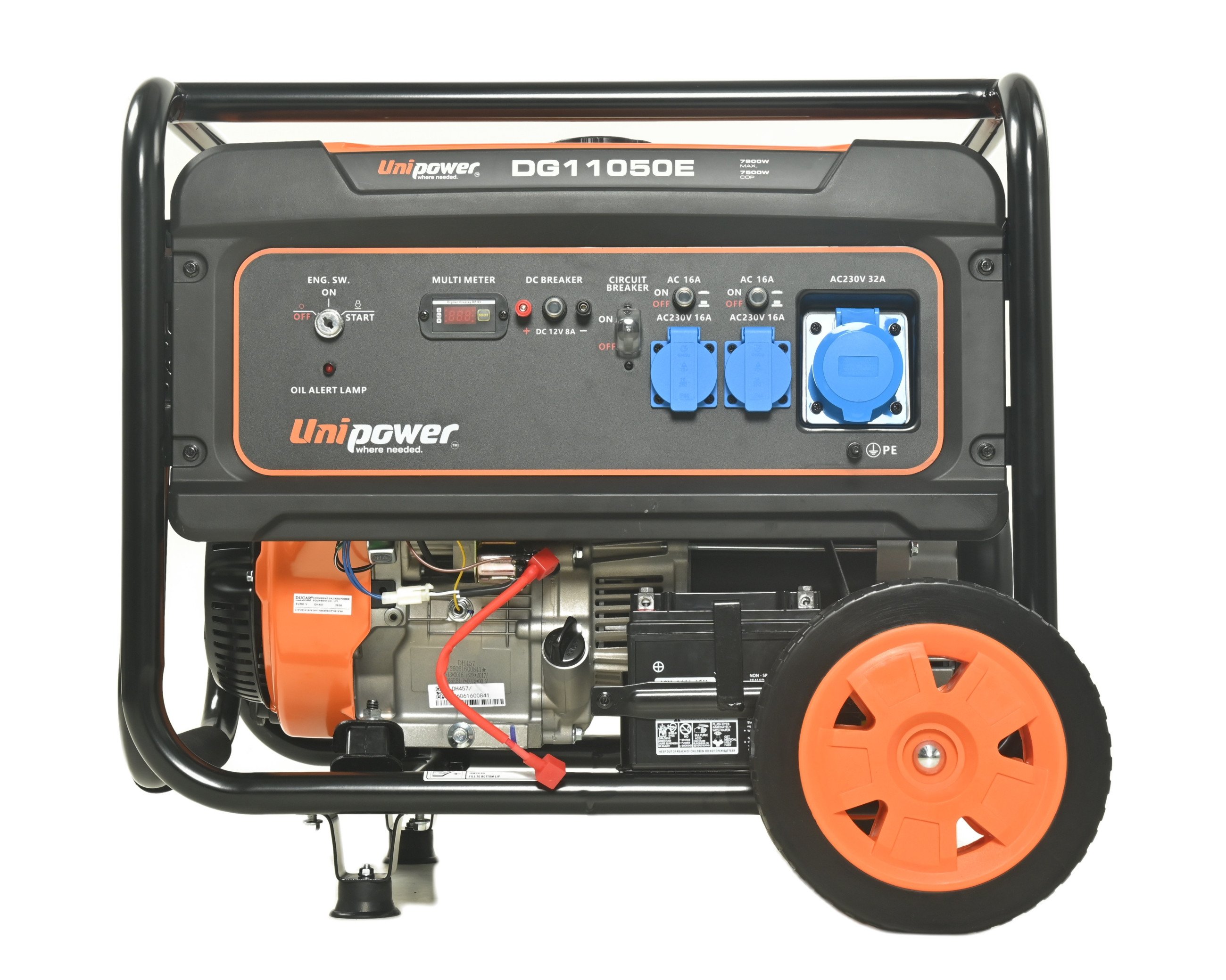 Бензиновый генератор UNIPOWER DG11050Е 7,9 кВт
