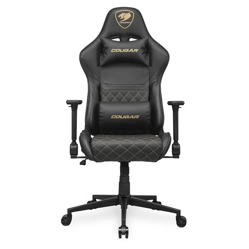  Кресло геймерское, дышащая экокожа, стальной каркас, черный Cougar ARMOR ONE V2 GOLD