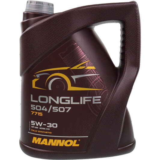  Моторна олива Mannol 7715 LONGLIFE 504/507 5л 5W-30