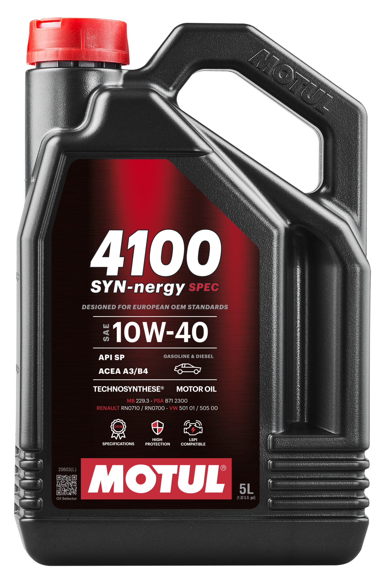  Олива моторна Motul 4100 SYN-nergy SPEC 10W-40 5L
