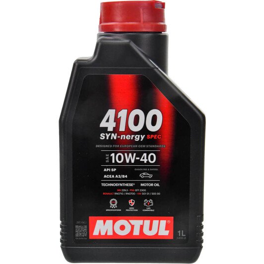  Олива моторна Motul 4100 SYN-nergy SPEC 10W-40 1L