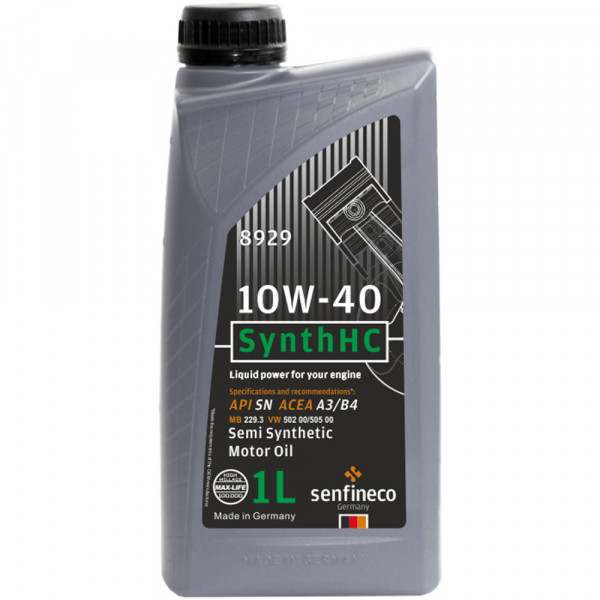 Моторна олива Senfineco 8929 SynthHC 10W-40 (TSN) - 1л  