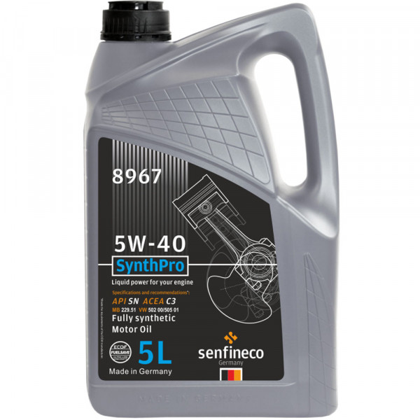 Моторна олива Senfineco SynthPro 5W40 C3 5 л (8967)