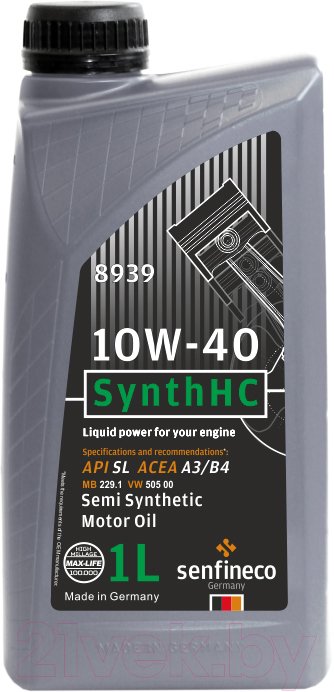 Моторна олива Senfineco SynthHC 10W40 (TS) 1 л (8939)