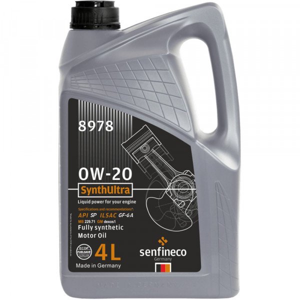 Моторное масло Senfineco SynthUltra 0W20 SP; GF-6А 8978, 4 л