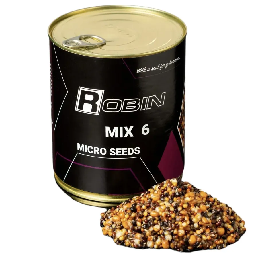 Зерновые насадки Robin – купить зерновые насадки для рыбалки | Plario MIX-6 ROBIN 900 ml ж/б Микро-зерно