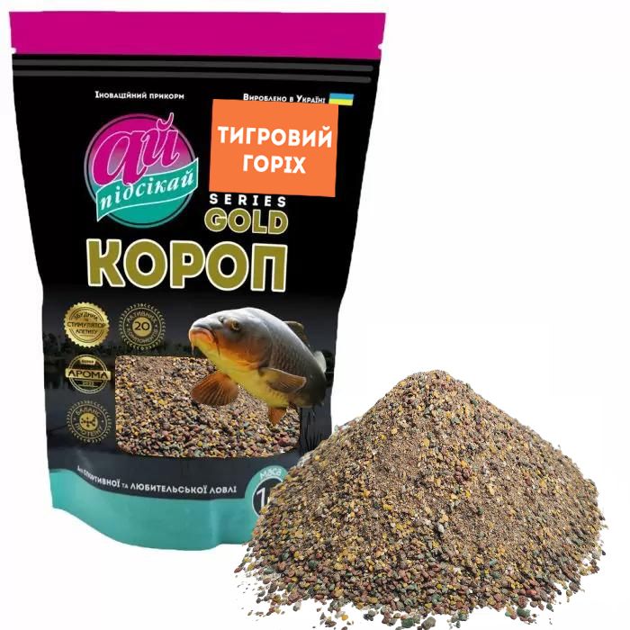 Прикормка на карпа – купить прикормку для ловли карпа | Plario Прикормка Ай подсекай Gold Карп Тигровый орех 1000 г