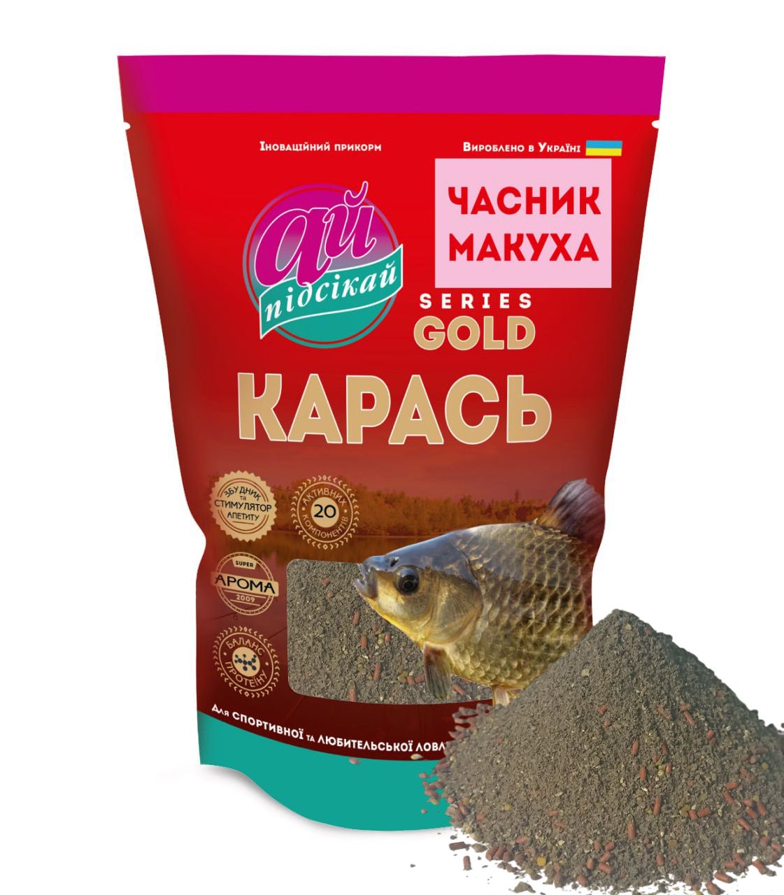 Прикормка для риболовлі – купити прикормку для карася та коропа | Plario Прикормка Ай підсікай Карась gold часник макуха 1000 г 