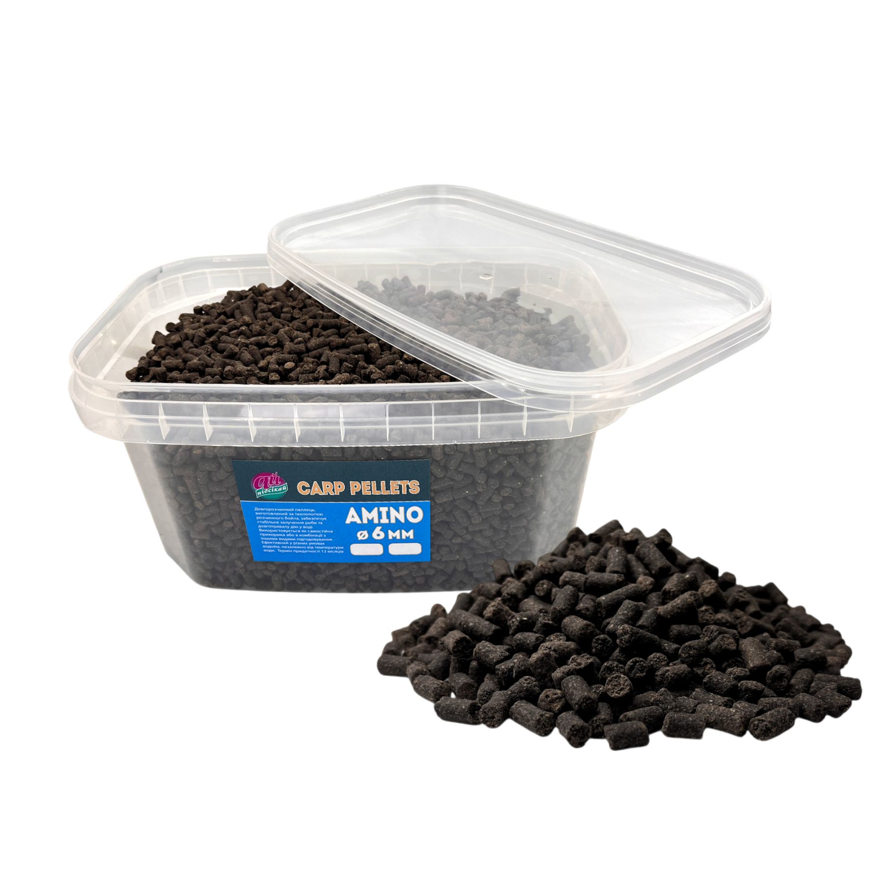Прикормка для риболовлі – купити прикормку для карася та коропа | Plario  Carp Pellets Ай підсікай, Amino / аміно 6 мм. 2000 грам 