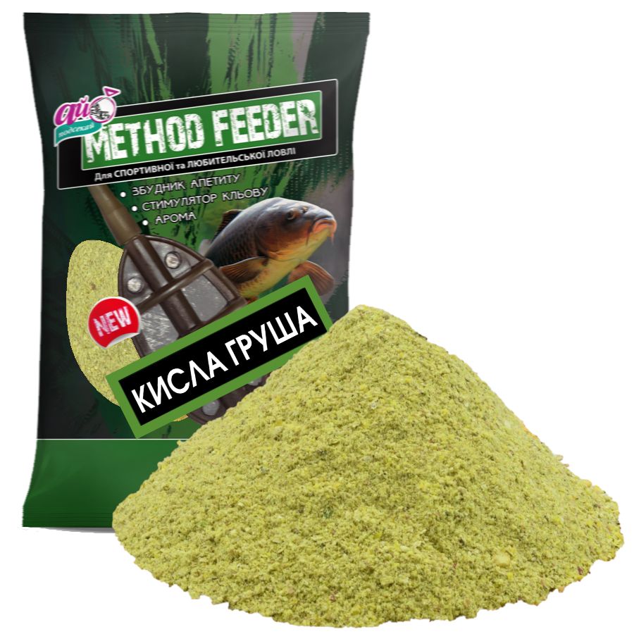  Прикормка Ай подсекай Method feeder кислая груша 1000 г 