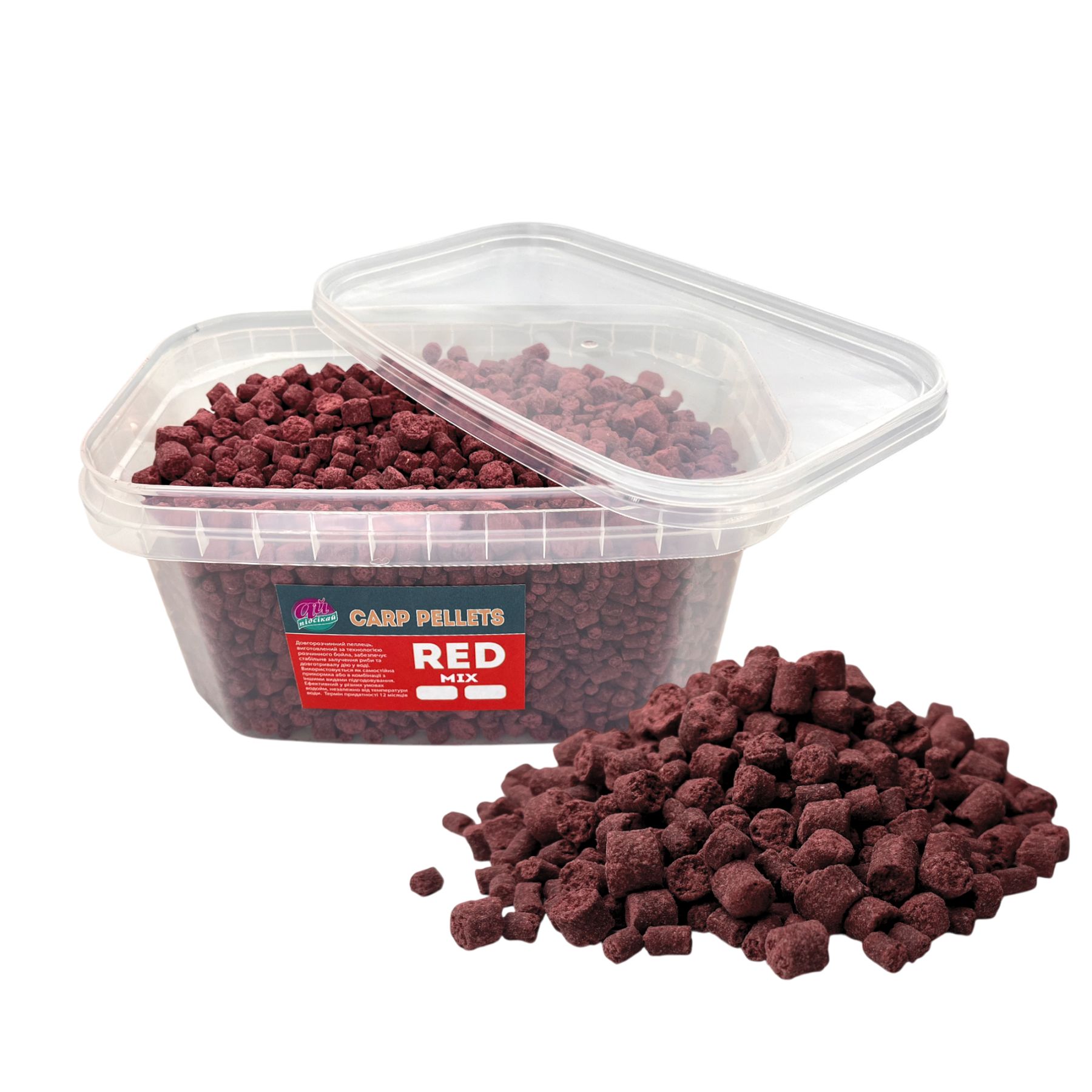 Carp Pellets Ай підсікай, Red / ред, мікс 6 - 10 - 14 мм. 2000 грам 