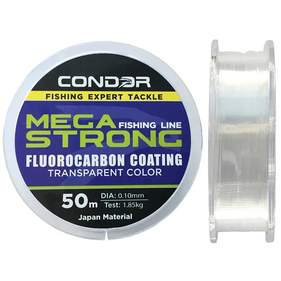 Леска и шнур – купить рыболовную леску и плетеный шнур | Plario Леска Condor Fishing Megastrong Fluorocarbon Coating 50м 0.14мм 3.2кг
