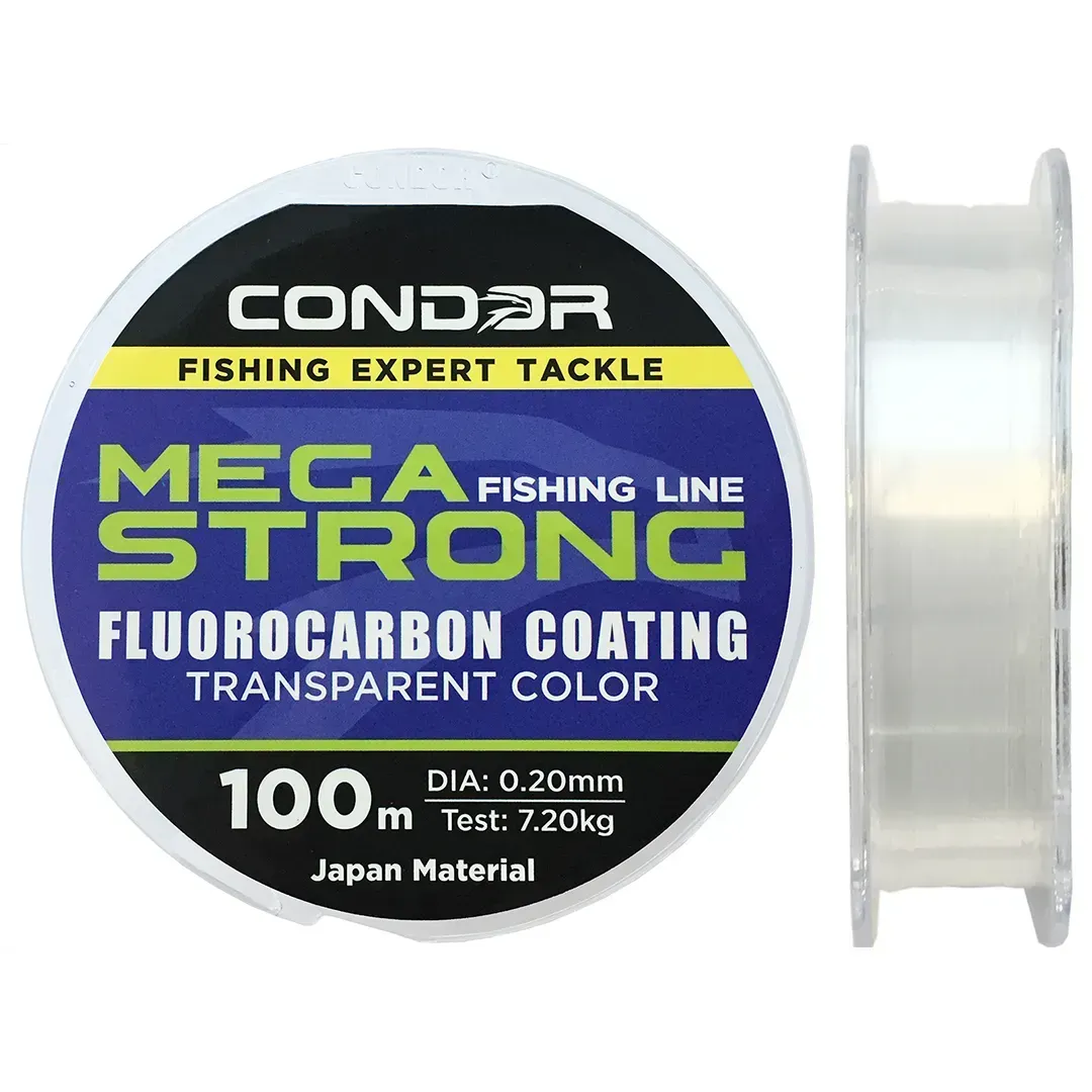 Леска Condor Fishing Megastrong Fluorocarbon Coating 100м 0.14мм 3.2кг